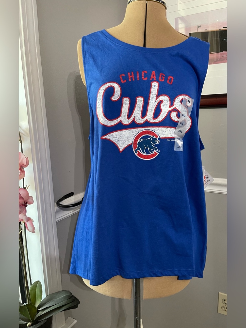 5th & Ocean Chicago Cubs Blue Logo Tank